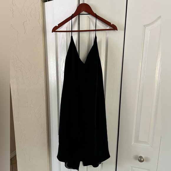 Armani Collezioni Dresses & Skirts - Armani Collezioni NWT 100% silk black cowl with halter strap neck cocktail dress
